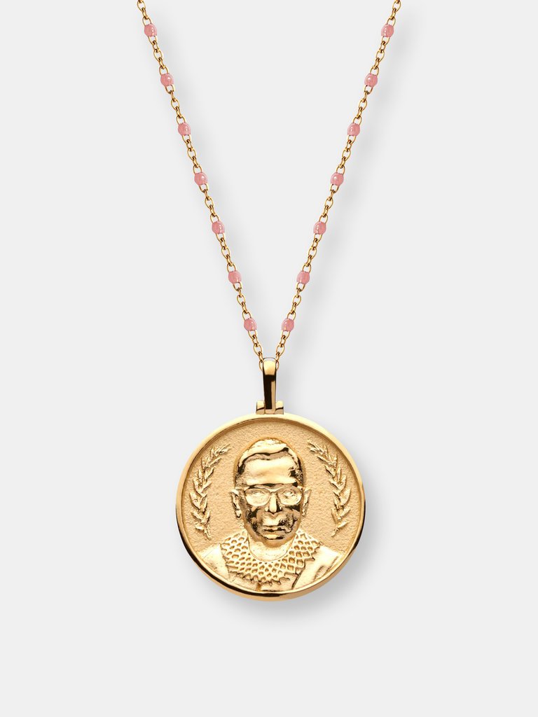 Ruth Bader Ginsburg Necklace - Gold