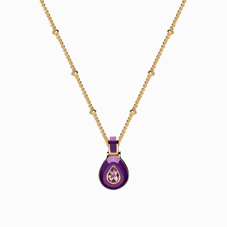 Violet Aura Necklace - Violet