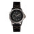 Axwell Blazer Leather Strap Watch - Black/Silver