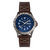 Axwell Blazer Leather Strap Watch - Brown/Navy