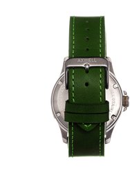 Axwell Blazer Leather Strap Watch - Green