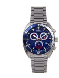 Axwell Minister Chronograph Bracelet Watch w/Date - Blue