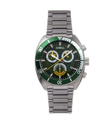 Axwell Minister Chronograph Bracelet Watch w/Date - Green