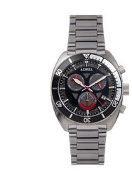 Axwell Minister Chronograph Bracelet Watch w/Date - Black