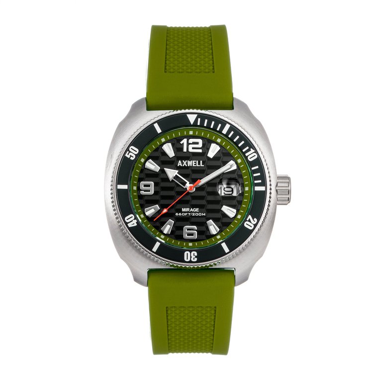 Axwell Mirage Strap Watch w/Date - Green