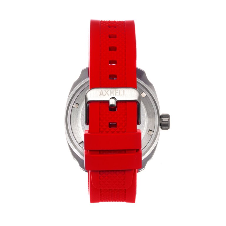 Axwell Mirage Strap Watch w/Date - Red