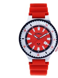 Axwell Summit Strap Watch w/Date - Red