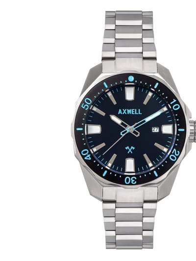 Axwell Axwell Timber Bracelet Watch w/ Date - Black/Blue product