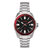 Axwell Timber Bracelet Watch w/ Date - Black/Red