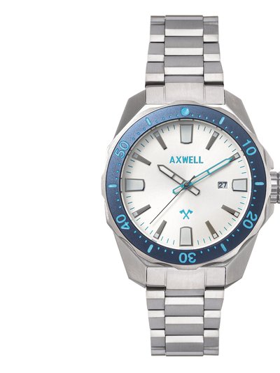 Axwell Axwell Timber Bracelet Watch w/ Date - Silver product
