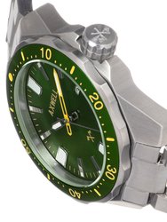 Axwell Timber Bracelet Watch w/ Date - Green