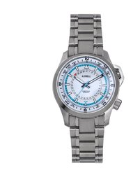 Axwell Vertigo Bracelet Watch w/Date - White