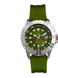 Barrage Strap Watch With Date - Green