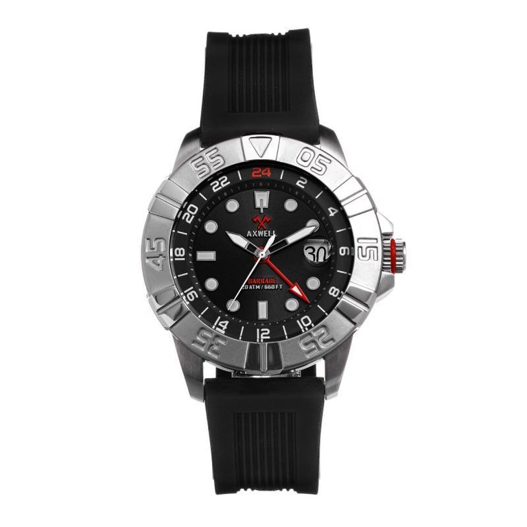 Barrage Strap Watch With Date - Black