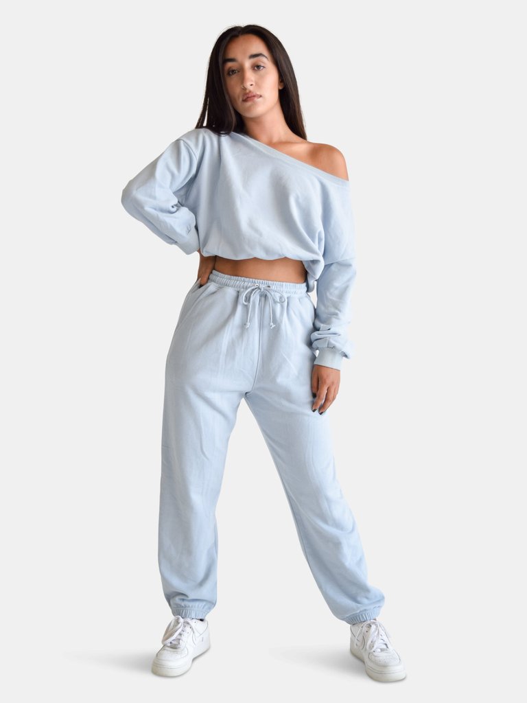 90s Joggers - Baby Blue