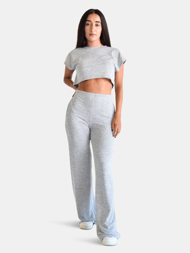 Flare Set - Heather Grey