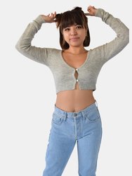 Holly Sweater Top - Heather Grey