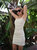 Leatherette Dress - White