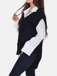 Oversized Vest - Black