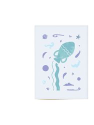 Aquarius Aya Strology Greeting Card