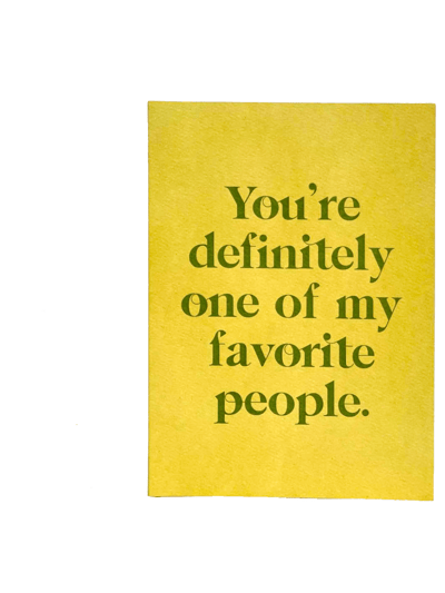 Aya Paper Co. Favorite Person Greeting Card product