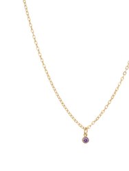 Birthstone Necklace - Gold