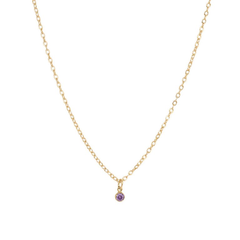 Birthstone Necklace - Gold