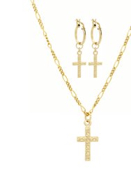 Cross Jewelry Set - Gold