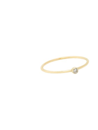 Ayou Jewelry Dainty Solitaire Ring - 14K Gold product