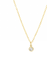 Diamond Necklace - Gold Filled