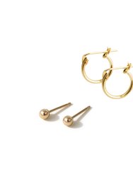 Minimalist Earring Set - Gold