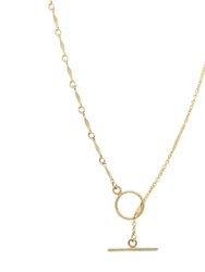 Shoreline Toggle Necklace - Gold