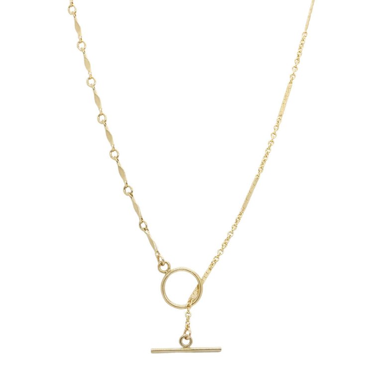 Shoreline Toggle Necklace - Gold