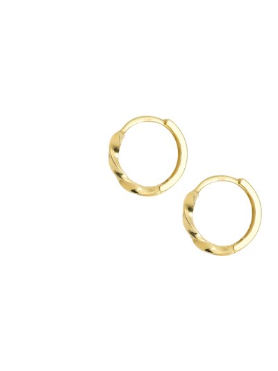Ayou Jewelry Twist Hoops - 14K Gold product