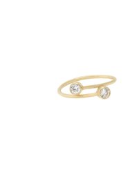 Two Stone Ring - Gold