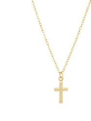 Women's Cross Necklace - Gold