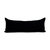 Bogota Lumbar Pillow Large - Black with Ivory Stripes