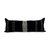 Bogota Lumbar Pillow Large - Black with Ivory Stripes - Black With Ivory Stripes