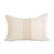 Bogota Lumbar Pillow Small - Ivory With Ivory Stripes - Ivory With Ivory Stripes