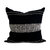 Bogota Pillow - Black With Ivory Stripes - Black With Ivory Stripes