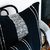 Bogota Pillow - Black With Ivory Stripes