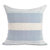 Bogota Pillow - Blue With Ivory Stripes - Blue With Ivory Stripes