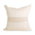 Bogota Pillow - Ivory With Ivory Stripes - Ivory With Ivory Stripes