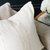 Bogota Pillow - Ivory With Ivory Stripes