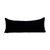 Carmen Lumbar Pillow Large - Black With Grey/Ivory Stripes