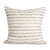 Cartagena Pillow - Ivory With Grey Stripes - Ivory With Grey Stripes