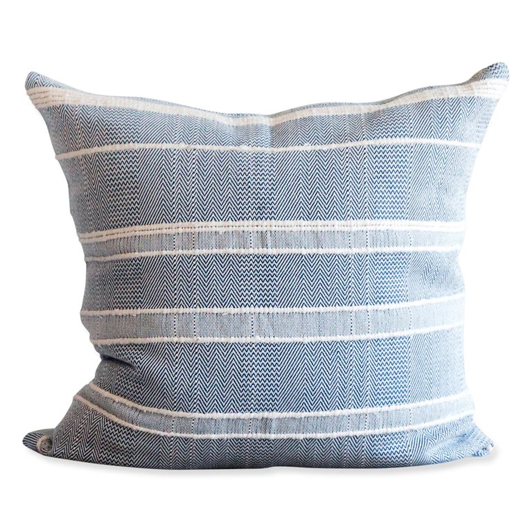 Mar y Sol Pillow - Blue - 20" - Blue