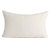 Medellin Lumbar Pillow Small - Ivory With Ivory Stripes