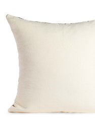 Medellin Pillow - Ivory With Grey Stripes