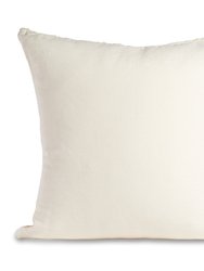 Medellin Pillow - Ivory With Ivory Stripes